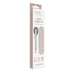 Bentgo Stainless Travel Utensil Set - Reusable 3-Piece Silverware Set with Carrying Case, High-Grade Premium Steel, BPA-Free Case, Eco-Friendly - Ideal for Travel, Camping, and Office Use (Sand)