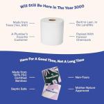 100% Bamboo Toilet Paper - 12 Rolls, Eco-Friendly