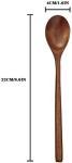Long Handle Wooden Spoon For Mixing Coffee Tea Jam and Bath Salt In Kitchen, Environmentally Friendly Table Spoon, 8.6 Inches, 8 Pieces…