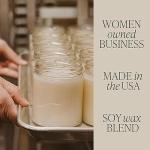 Sweet Water Decor Relax Girl, Peppermint, Cedar, Clove, and Eucalyptus Scented Soy Wax Candle for Home | 9oz Clear Jar, 40 Hour Burn Time, Non Toxic, Made in The USA