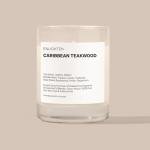 Enlighten Caribbean Teakwood Candle | Luxurious Leather, Black Pepper, Tobacco Scent | Double Scent Load for Enhanced Aroma | Eco-Friendly, Hand-Poured Soy Wax | 12oz Glass Tumbler | Made in USA
