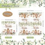yuuzue 100 Pcs Woodland Baby Shower Napkins, Forest Animal Decorative Paper Napkins Oh Baby Disposable Napkins Luncheon Dinner Napkins Woodland Baby Shower Decorations for Boys Girls Kids, 6.5" x 6.5"