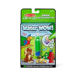 Melissa & Doug On the Go Water Wow! Reusable Water-Reveal Activity Pad - Animals - FSC Certified