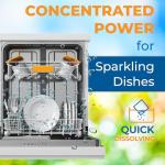Gull living Eco-Friendly Dishwasher Detergent Sheets - Natural Dishwashing Detergent - Plant Based Dishwasher Soap Sheets - Unscented & Plastic Free Travel Size 60 Loads with sustainable Packaging.