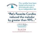 Pet's Favorite Plant Based Candles with a Cotton Wick, Clean Burning Pet Friendly Candles with a 70 Hour Burn Time, Lemon Zest Pack of 1