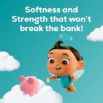 Angel Soft Toilet Paper, 12 Mega Rolls = 48 Regular Rolls, Soft and Strong Toilet Tissue