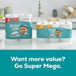 Angel Soft Toilet Paper, 12 Mega Rolls = 48 Regular Rolls, Soft and Strong Toilet Tissue