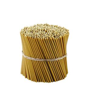 Danilovo Pure Beeswax Candles - Honey-Scented, Decorative Thin Taper Candles - Ideal for Birthday Decoration or Church Prayers - Drip Free, Tall & Smokeless Pack of 50 pcs, 6.3 x 0.2 inch