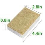 Natural Kitchen Sponge Compostable Kitchen Sponges Cellulose and Coconut Scrubber Abrasive Scrubbing Pads SmilePowo Environmentally Friendly Sponge for Dishes (12 Pack)