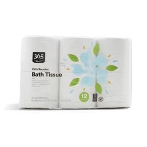 365 by Whole Foods Market, 100% Recycled Bath Tissue, Ultra-Strong, 260 Sheets per Roll, 12 Count
