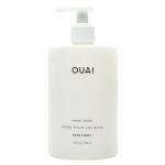 OUAI Hand Wash, Dean Street - Liquid Hand Soap with Jojoba, Avocado, & Rose Hip Oil for Replenished Skin - Gentle Exfoliating Kitchen & Bathroom Soap (16 Fl Oz)