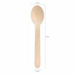 Pantry Value [100 Count] Wooden Spoons Disposable, Splinter-free Biodegradable Spoons, Eco-friendly, Compostable Utensils for Outdoors, Parties, and events