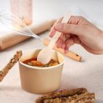 Pantry Value [100 Count] Wooden Spoons Disposable, Splinter-free Biodegradable Spoons, Eco-friendly, Compostable Utensils for Outdoors, Parties, and events