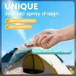 Bomeiyi 4 Pack Refillable Spray Bottle, Reversible Small Empty Spray Bottle with Fine Mist, Leak Proof - for Cleaning Solutions, Mosquito prevention, Face & Hair Mist - 4pk 1 OZ / 30 ML