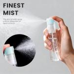 Bomeiyi 4 Pack Refillable Spray Bottle, Reversible Small Empty Spray Bottle with Fine Mist, Leak Proof - for Cleaning Solutions, Mosquito prevention, Face & Hair Mist - 4pk 1 OZ / 30 ML