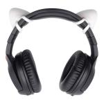 REEYEAR Cute Pink Cat Ears Fits for HypreX Cloud/Cloud Stinger/Cloud Flight Headsets, Universal Fit Lovely Kitty Adjustable Attachment Straps for Video Live Gaming Headphone, Snow&Ruby