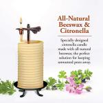 Candle by the Hour 80-Hour Citronella Candle Refill, Eco-friendly Natural Beeswax with Cotton Wick,Yellow