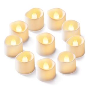 Homemory 24Pcs Flickering Flameless Candle Battery Operated, 200+Hours Fake Electric LED Tea Lights for Votive, Centerpiece Table Decorations, Wedding, Aniversary, Halloween, Christmas