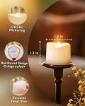 Homemory 24Pcs Flickering Flameless Candle Battery Operated, 200+Hours Fake Electric LED Tea Lights for Votive, Centerpiece Table Decorations, Wedding, Aniversary, Halloween, Christmas