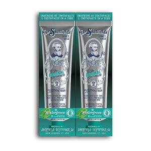 Dr. Sheffield’s Certified Natural Toothpaste (Wintergreen) - Great Tasting, Fluoride Free Toothpaste/Freshen Your Breath, Whiten Your Teeth, Reduce Plaque (2-Pack)