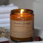 Liofeve Lavender Eucalyptus Candles for Home Scented - 8oz Aromatherapy Candles for Relaxation Anxiety Stress Relief Non Toxic, Calming Candles Gifts for Women Soothing Relaxing Bath Yoga Meditation