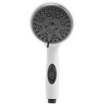 Dura Faucet Premium RV Handheld Shower Wand with Eco-Friendly On/Off Switch (White)