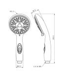 Dura Faucet Premium RV Handheld Shower Wand with Eco-Friendly On/Off Switch (White)