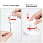 Yebeauty Refillable Pump Bottles Dispenser, 2pcs 40.5oz/1200ml Clear Soap Disoenser Wide Mouth Jar Style Empty Lotion Pump Dispenser for Bathroom Shampoo and Body Wash