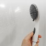 Dura Faucet Premium RV Handheld Shower Wand with Eco-Friendly On/Off Switch (White)