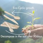 Compostable Wooden Utensils Set - 500 Pieces Disposable Wood Cutlery (200 Spoons, 200 Forks,100 Knives)-Bamboo Utensils And Plastic Silverware Alternative, Heavy Duty Utensils For Party