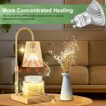 SerBion GU10 120V 50W Halogen Light Bulbs for Track and Range Hood, GU10+C Candle Warmer Lamp with Dimmable, 2700K Warm White, 6000+Hours Long-Lasting Pack of 6