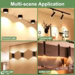 SerBion GU10 120V 50W Halogen Light Bulbs for Track and Range Hood, GU10+C Candle Warmer Lamp with Dimmable, 2700K Warm White, 6000+Hours Long-Lasting Pack of 6