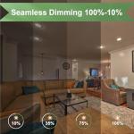 SerBion GU10 120V 50W Halogen Light Bulbs for Track and Range Hood, GU10+C Candle Warmer Lamp with Dimmable, 2700K Warm White, 6000+Hours Long-Lasting Pack of 6