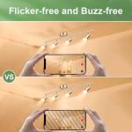 SerBion GU10 120V 50W Halogen Light Bulbs for Track and Range Hood, GU10+C Candle Warmer Lamp with Dimmable, 2700K Warm White, 6000+Hours Long-Lasting Pack of 6