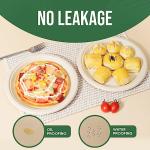 9 Inch Compostable Paper Plates (100 Pack) - Eco-Friendly Disposable Dinnerware for Parties, Microwavable & Water/Oil Resistant - 100% Biodegradable Heavy Duty Brown Plates for Events, Picnics