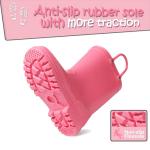 K KomForme Kids Girls & Boys Rain Boots with Easy-on Handles Waterproof Outdoors