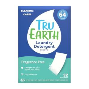 Eco-Friendly Laundry Detergent Sheets - Unscented, 64 Loads