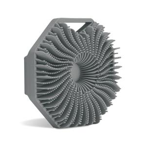 Sud Scrub® Antimicrobial Silicone Body Scrubber, Exfoliating Body Scrubber for Sensitive Skin, Eco Friendly Shower Scrubber for Body, Silicone Body Brush for Showering, Charcoal