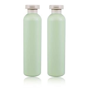 UMETASS 13.5oz Squeeze Bottles with Flip Cap, Refillable Plastic Travel Bottles for Creams, Lotion, Shampoo, Conditioner (2 Pcs)