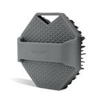 Sud Scrub® Antimicrobial Silicone Body Scrubber, Exfoliating Body Scrubber for Sensitive Skin, Eco Friendly Shower Scrubber for Body, Silicone Body Brush for Showering, Charcoal