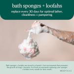 EcoTools Charcoal EcoPouf, Loofah Sponge for Bath & Shower, Infused Pouf, Recycled Netting, Exfoliation Removes Dead Skin, Eco-Friendly Bath Accessory, Cruelty-Free, Color May Vary, 1 Count (60g)