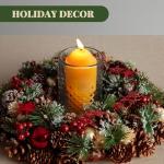 10 Packs Natural Beeswax Candles Compatible with Candle Lanterns, 12-Hour Long Burn Time Emergency Candles, Lantern Candle for Camping, Survival, Power Outages