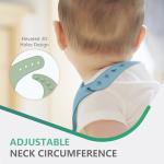 Cuddle Campus Set of 3 Silicone Bibs for Babies & Toddlers,Soft Adjustable Bibs with Pocket Food Catcher for Baby Girl,Boy(Set 8)