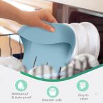 Cuddle Campus Set of 3 Silicone Bibs for Babies & Toddlers,Soft Adjustable Bibs with Pocket Food Catcher for Baby Girl,Boy(Set 8)