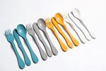 KNORK Eco 12 Piece (Fork, Knife, Spoon) Plant Based Bamboo Cutlery Reusable Flatware Set