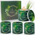 Citronella Candles Outdoor Natural Mosquito Bug Repellent Soy Wax Tin Candles Eco-Friendly Gift for Women Suit for Garden, Patio, Camping, Summer Parties