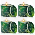 Citronella Candles Outdoor Natural Mosquito Bug Repellent Soy Wax Tin Candles Eco-Friendly Gift for Women Suit for Garden, Patio, Camping, Summer Parties