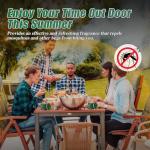 Citronella Candles Outdoor Natural Mosquito Bug Repellent Soy Wax Tin Candles Eco-Friendly Gift for Women Suit for Garden, Patio, Camping, Summer Parties