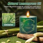 Citronella Candles Outdoor Natural Mosquito Bug Repellent Soy Wax Tin Candles Eco-Friendly Gift for Women Suit for Garden, Patio, Camping, Summer Parties