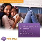 Milkies Fairhaven Health Milk Tray with Lid, Breastmilk Freezer Organization, 1 Ounce Sticks, Set of 2, Reusable, BPA and Silicone Free Containers, Freeze Your Baby Food
